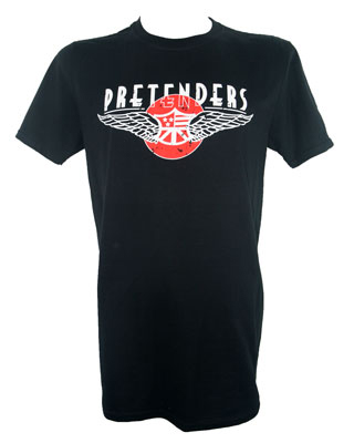 Classic Fit Pretenders T Shirt With US Tour Date Back Print  