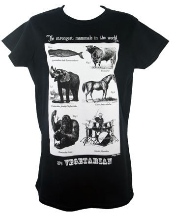 Ladies Fitted Vegetarian T Shirt 