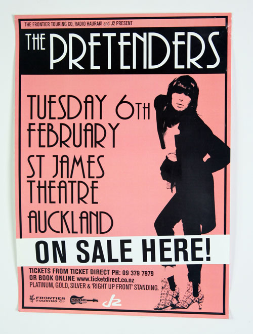 The Pretenders -  St James Theatre 2007 Poster