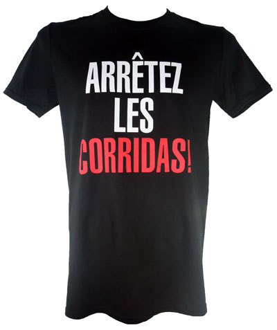 Classic Fit 'Arrêtez Les Corridas' T Shirt   