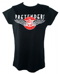 Ladies Fitted Pretenders Tour T Shirt With 2017 Tour Date Back Print 